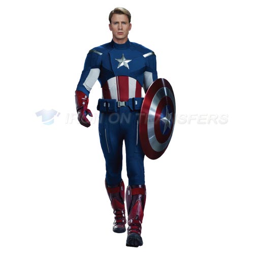 Captain America Iron-on Stickers (Heat Transfers)NO.74